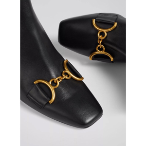 LK Bennett Nadina Leather Snaffle Detail Ankle Boots
